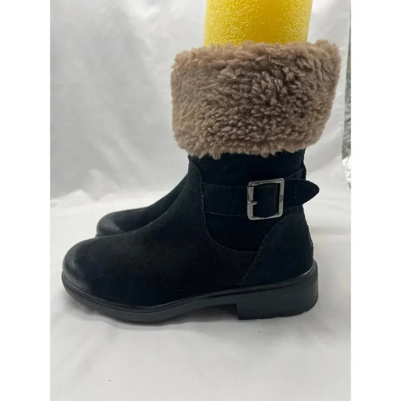 Ugg Harrison Cuff Waterproof Boot in Black - Picture 1 of 11
